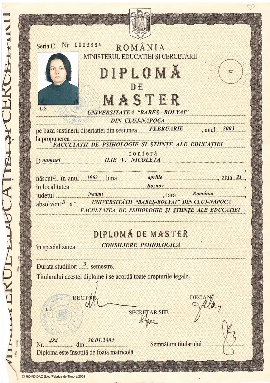 Diplomă de master